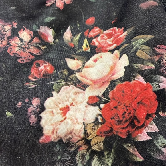 Romeo and Juliet Couture Floral Rose Leggings, sz M - Picture 9 of 12